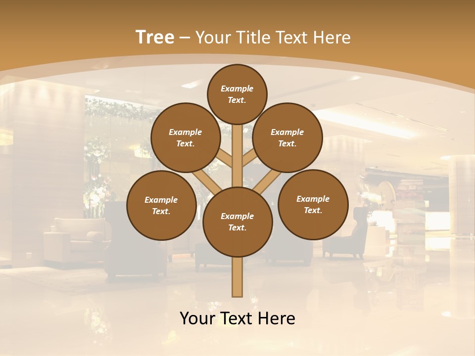 A Large Room With A Lot Of Chairs And Couches PowerPoint Template