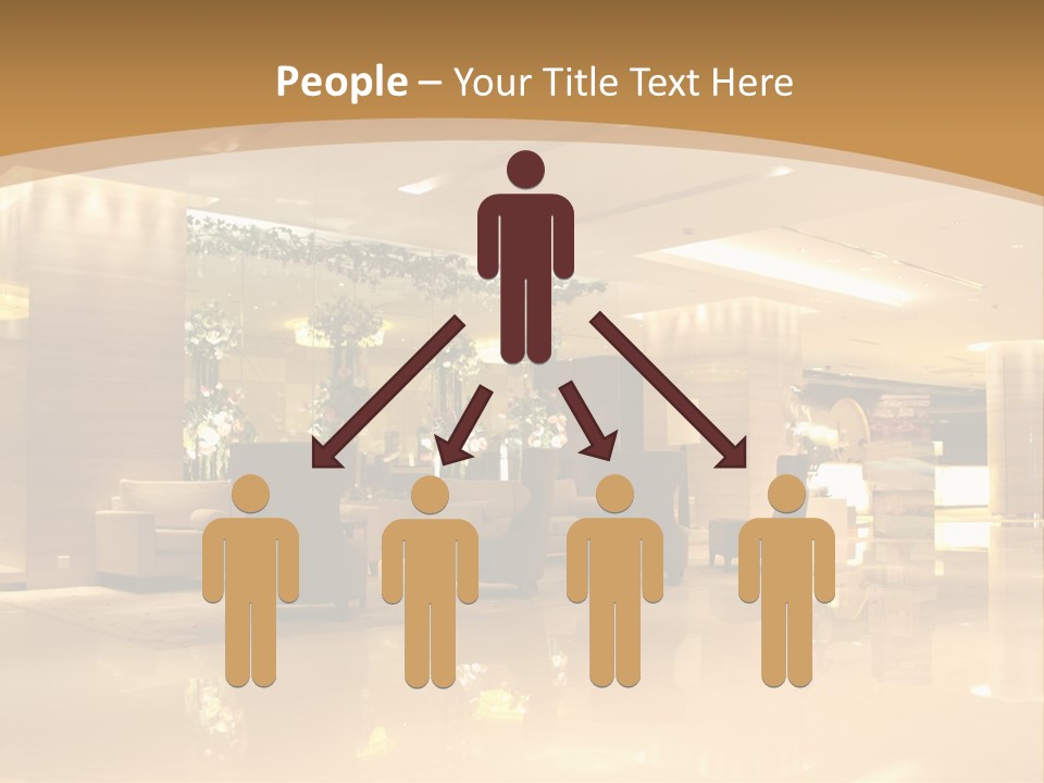 A Large Room With A Lot Of Chairs And Couches PowerPoint Template