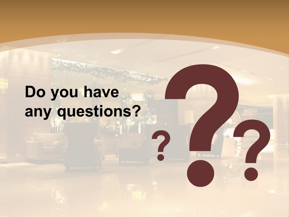 A Large Room With A Lot Of Chairs And Couches PowerPoint Template