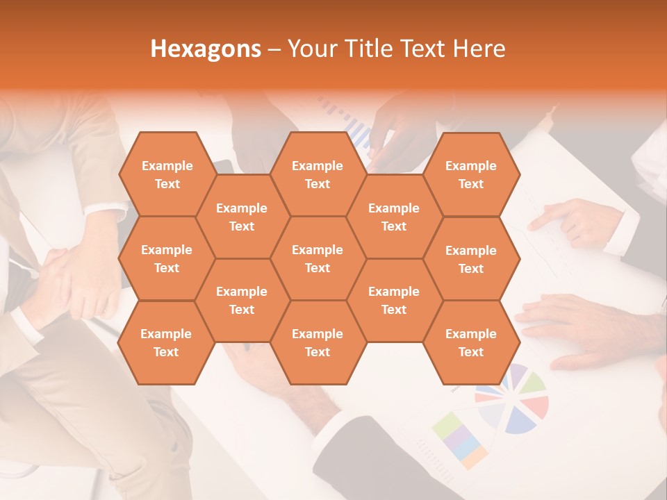 A Group Of Business People Sitting Around A Table PowerPoint Template