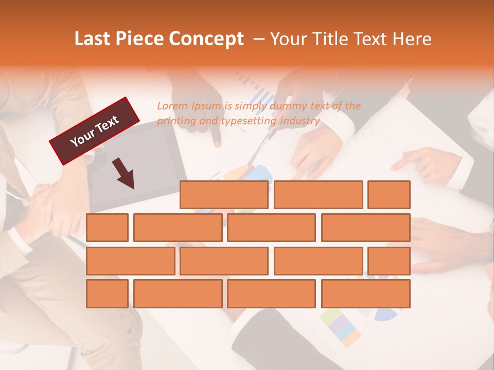 A Group Of Business People Sitting Around A Table PowerPoint Template