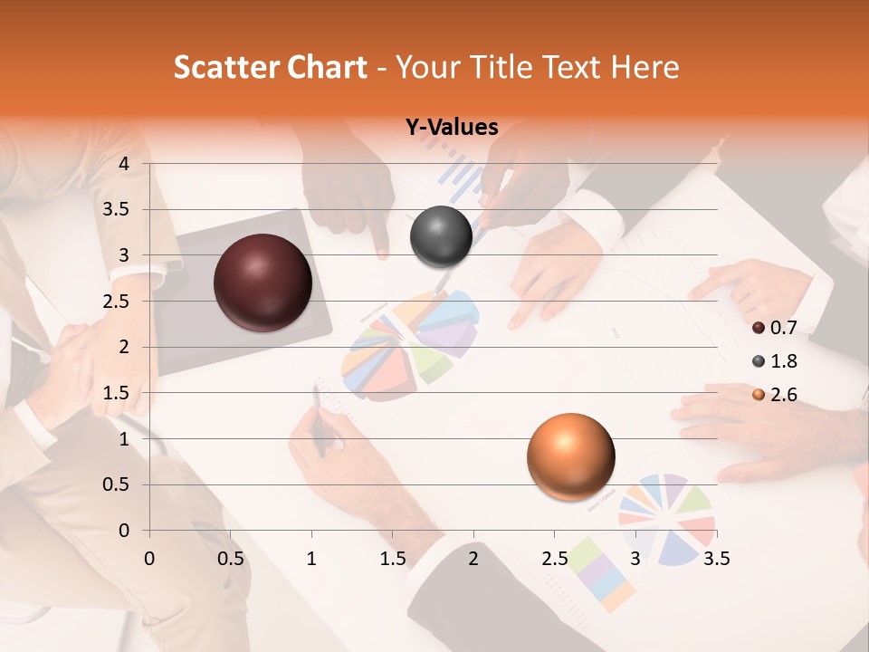 A Group Of Business People Sitting Around A Table PowerPoint Template