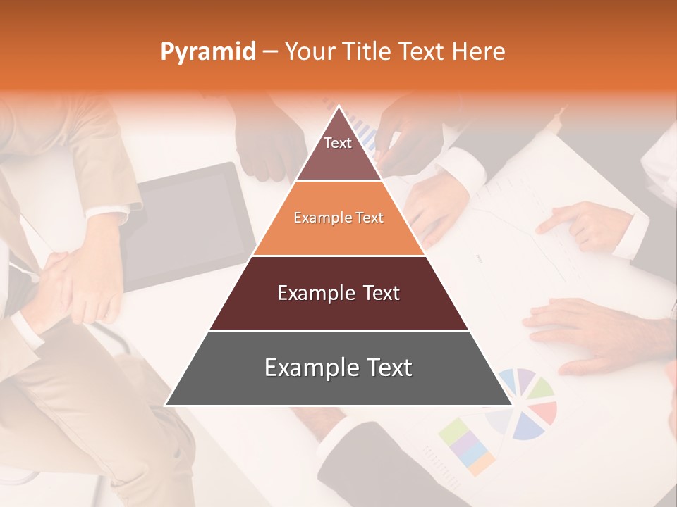 A Group Of Business People Sitting Around A Table PowerPoint Template