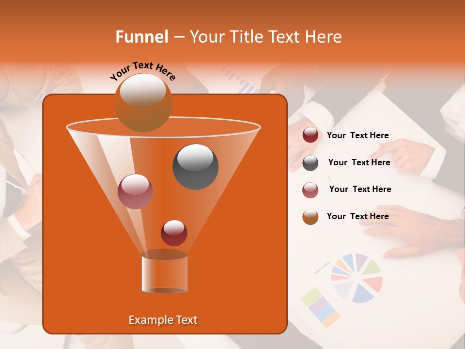 A Group Of Business People Sitting Around A Table PowerPoint Template