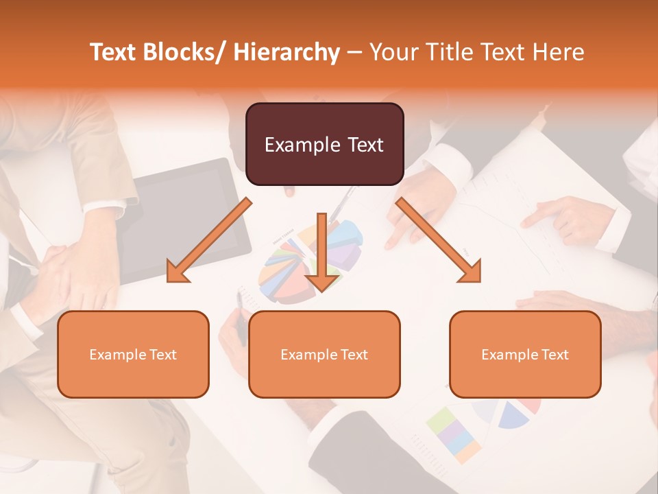 A Group Of Business People Sitting Around A Table PowerPoint Template