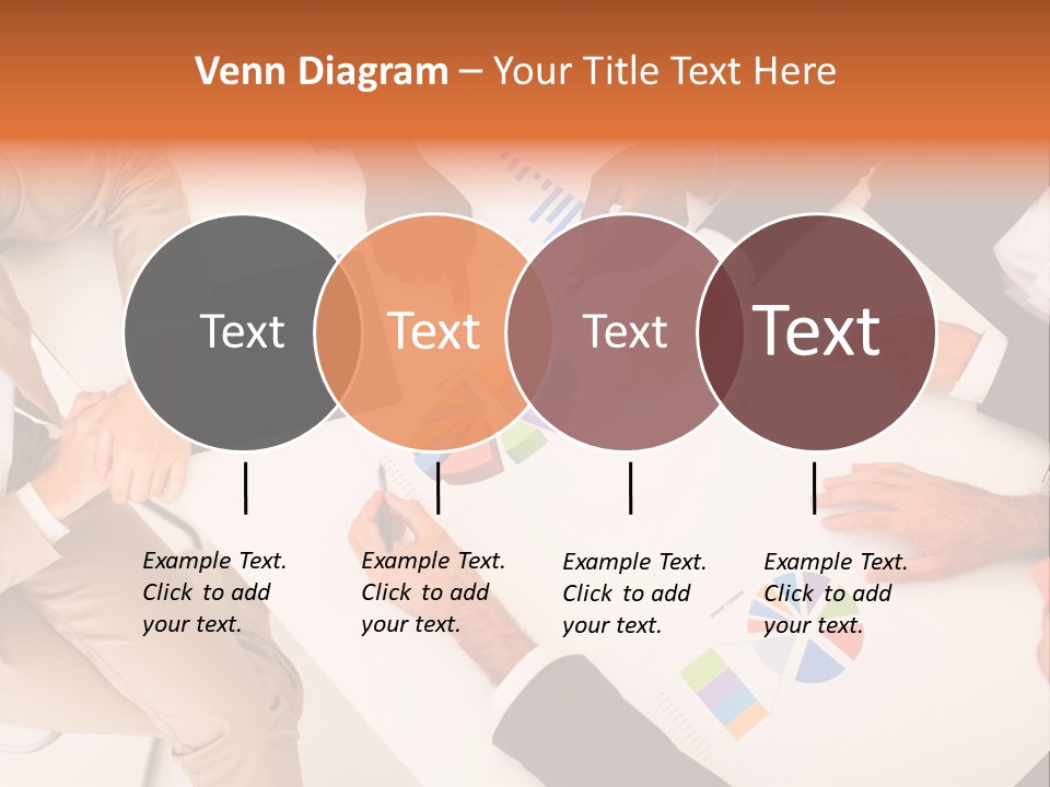 A Group Of Business People Sitting Around A Table PowerPoint Template