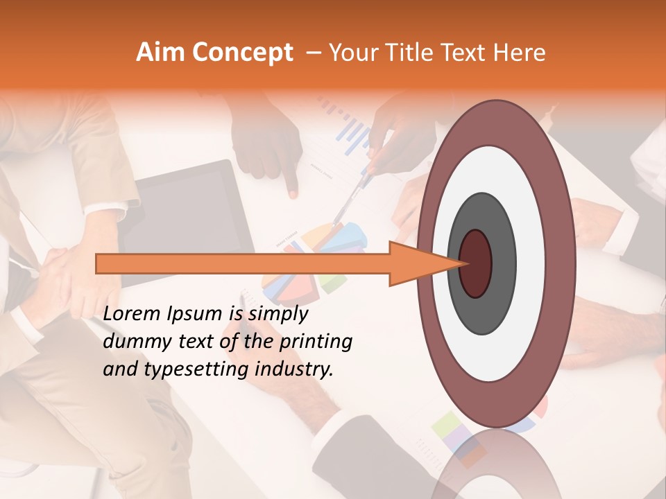 A Group Of Business People Sitting Around A Table PowerPoint Template