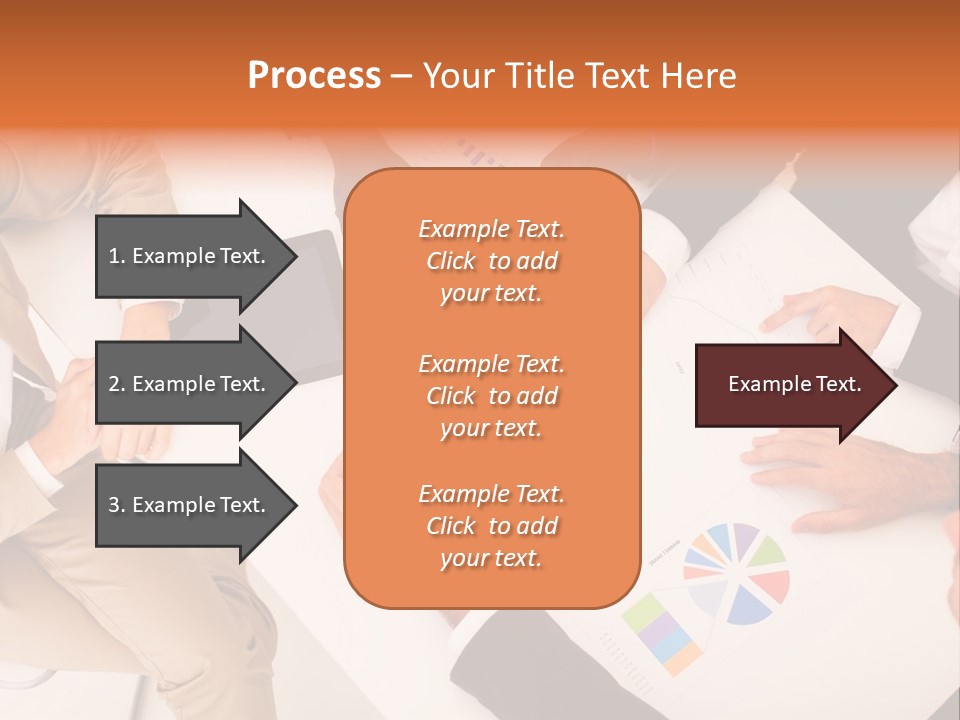 A Group Of Business People Sitting Around A Table PowerPoint Template