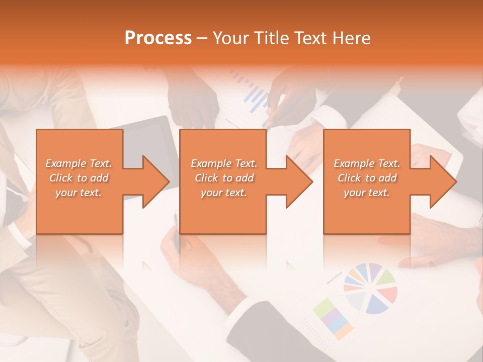 A Group Of Business People Sitting Around A Table PowerPoint Template