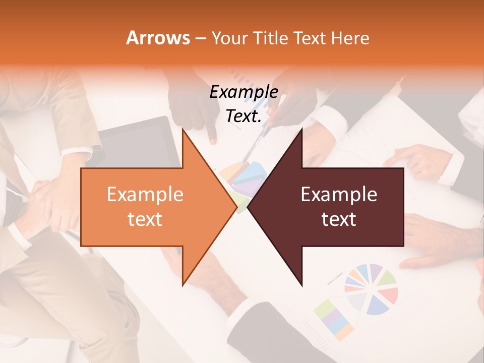 A Group Of Business People Sitting Around A Table PowerPoint Template