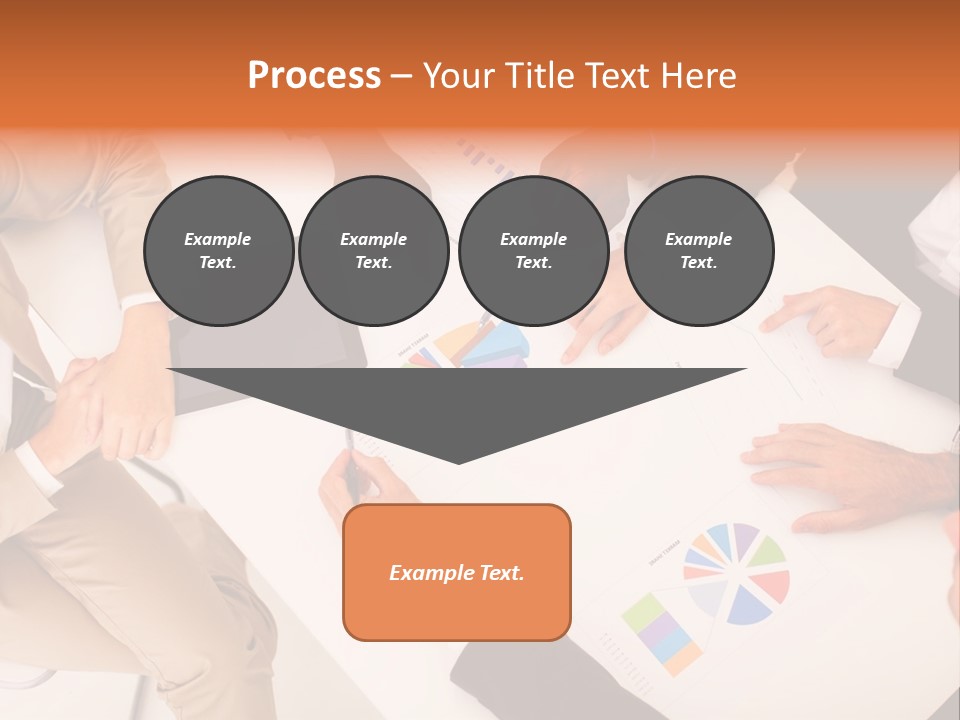 A Group Of Business People Sitting Around A Table PowerPoint Template