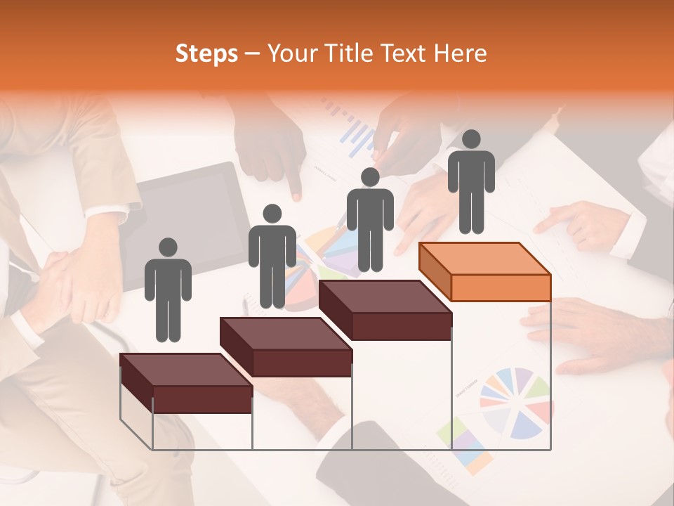 A Group Of Business People Sitting Around A Table PowerPoint Template