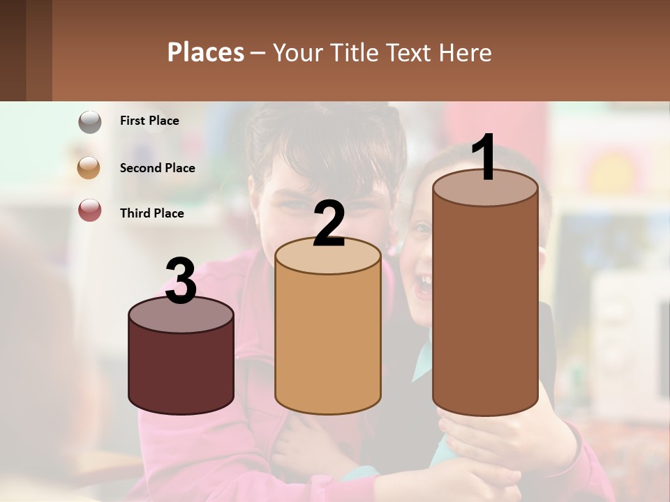 A Woman Holding A Small Child In Her Arms PowerPoint Template