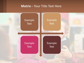 A Woman Holding A Small Child In Her Arms PowerPoint Template