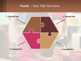 A Woman Holding A Small Child In Her Arms PowerPoint Template