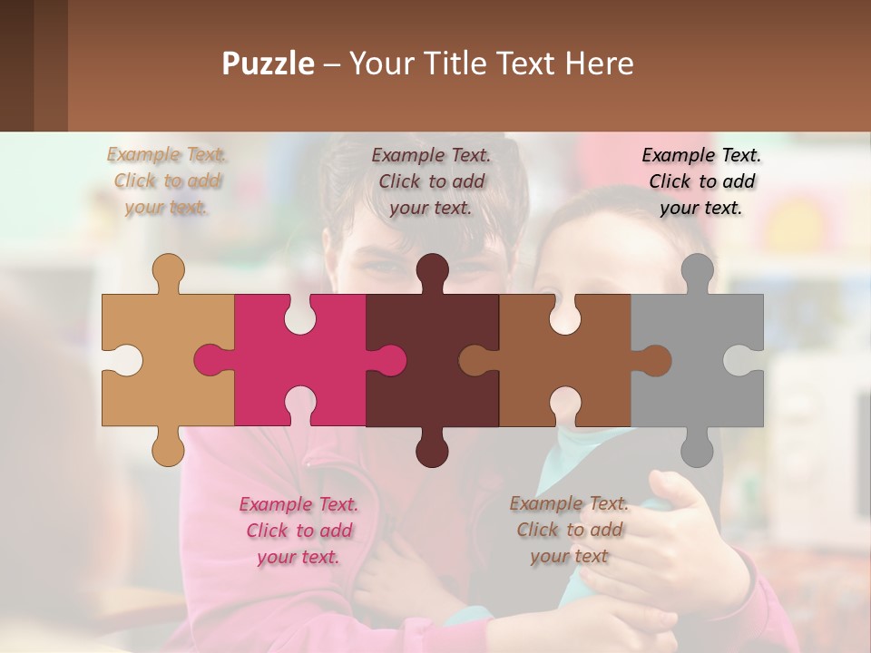 A Woman Holding A Small Child In Her Arms PowerPoint Template