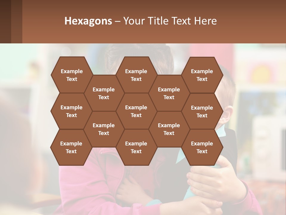 A Woman Holding A Small Child In Her Arms PowerPoint Template