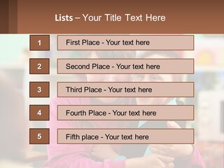 A Woman Holding A Small Child In Her Arms PowerPoint Template