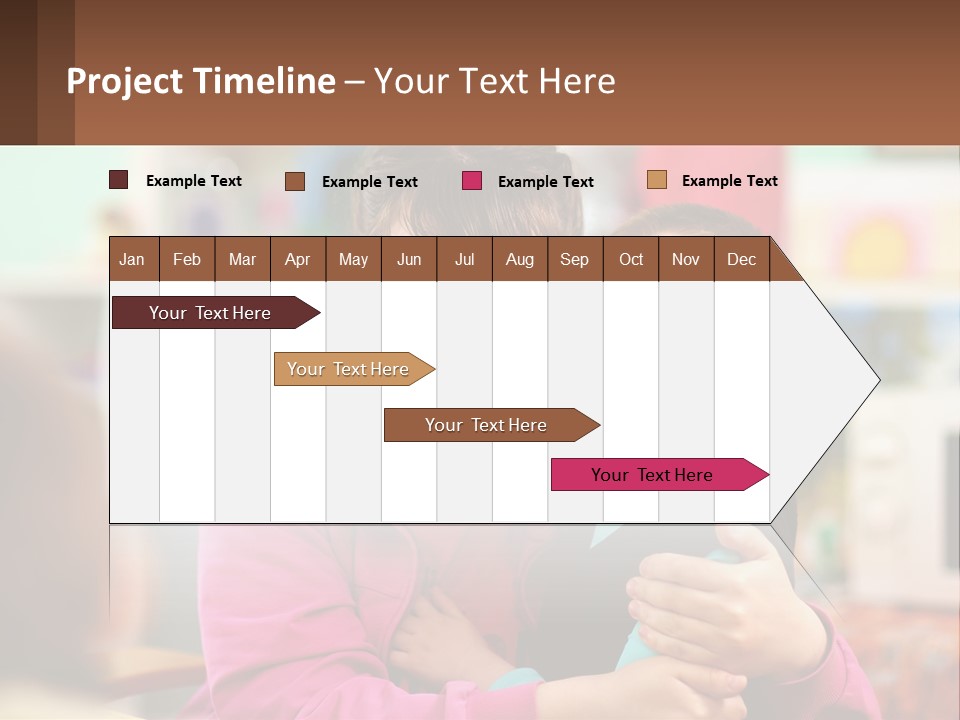 A Woman Holding A Small Child In Her Arms PowerPoint Template