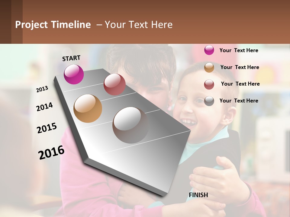 A Woman Holding A Small Child In Her Arms PowerPoint Template