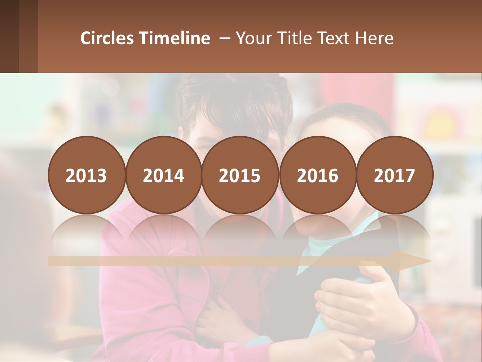 A Woman Holding A Small Child In Her Arms PowerPoint Template