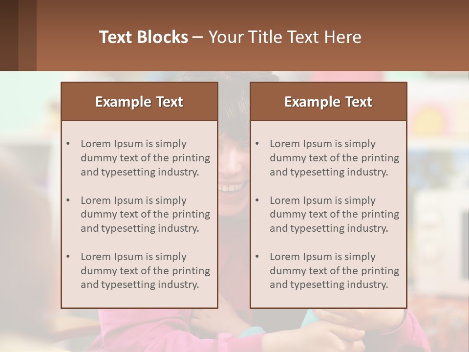 A Woman Holding A Small Child In Her Arms PowerPoint Template