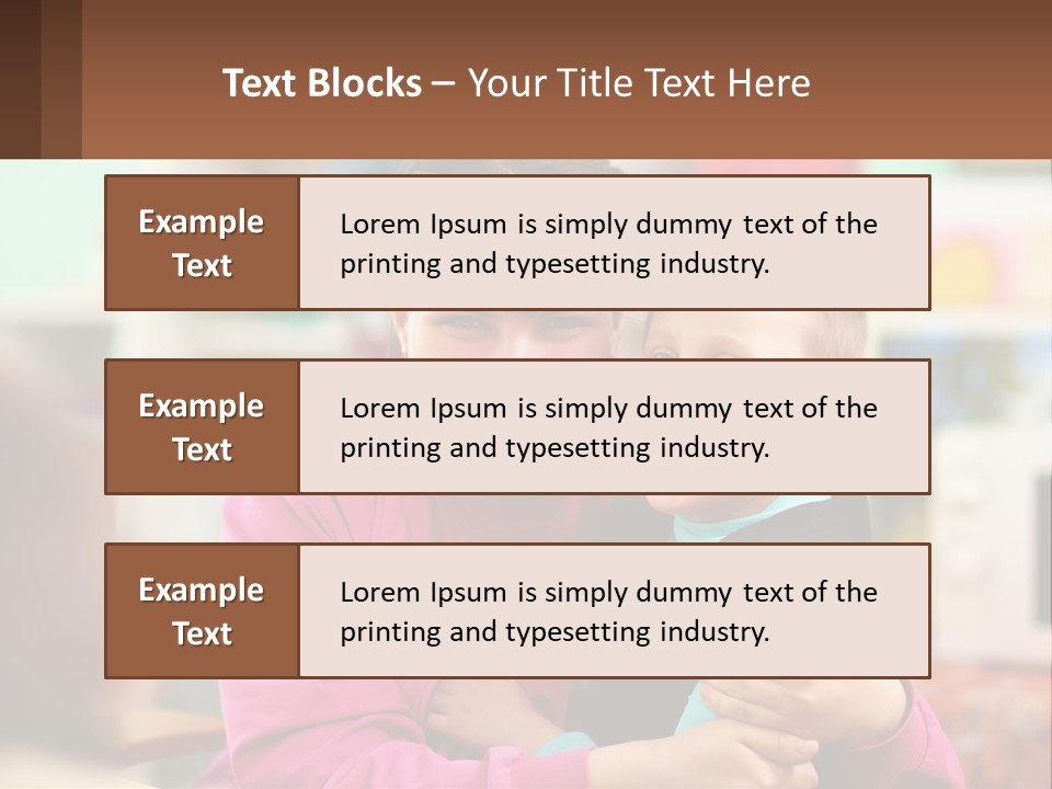 A Woman Holding A Small Child In Her Arms PowerPoint Template