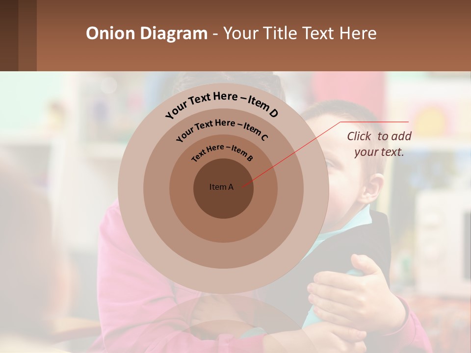 A Woman Holding A Small Child In Her Arms PowerPoint Template