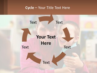 A Woman Holding A Small Child In Her Arms PowerPoint Template