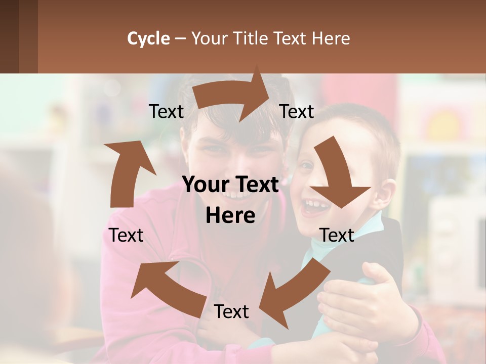 A Woman Holding A Small Child In Her Arms PowerPoint Template