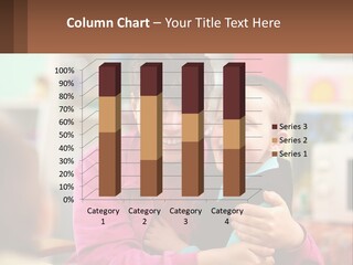 A Woman Holding A Small Child In Her Arms PowerPoint Template