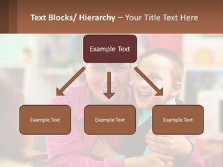 A Woman Holding A Small Child In Her Arms PowerPoint Template