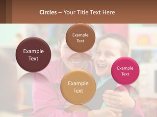 A Woman Holding A Small Child In Her Arms PowerPoint Template