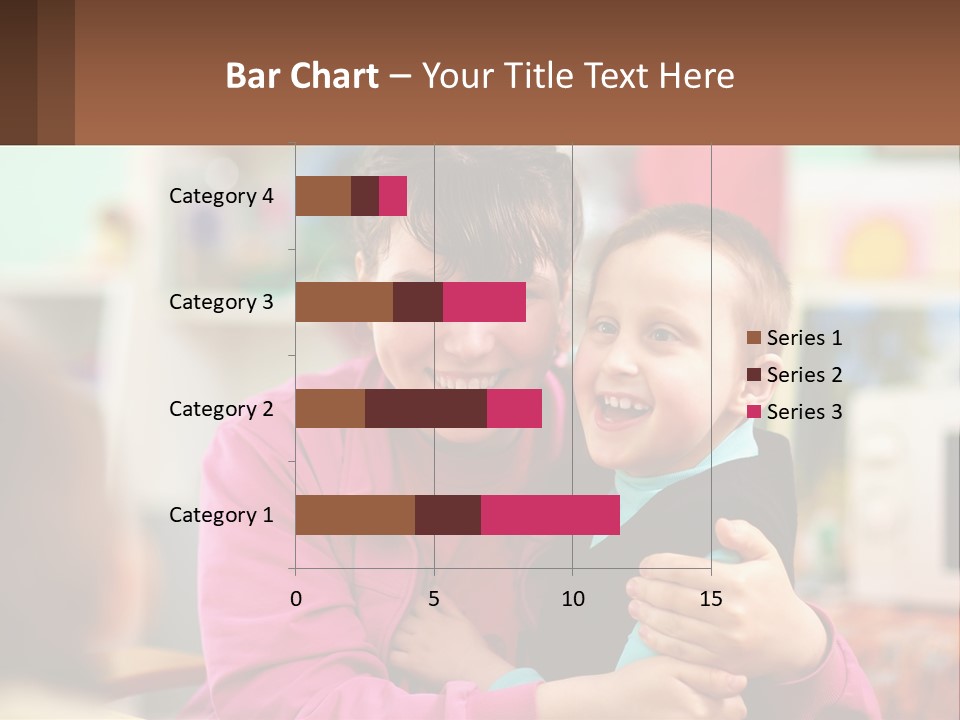 A Woman Holding A Small Child In Her Arms PowerPoint Template