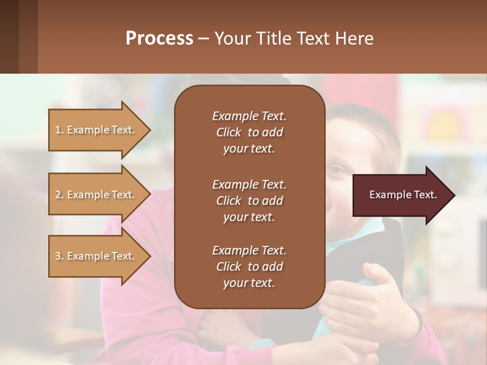 A Woman Holding A Small Child In Her Arms PowerPoint Template