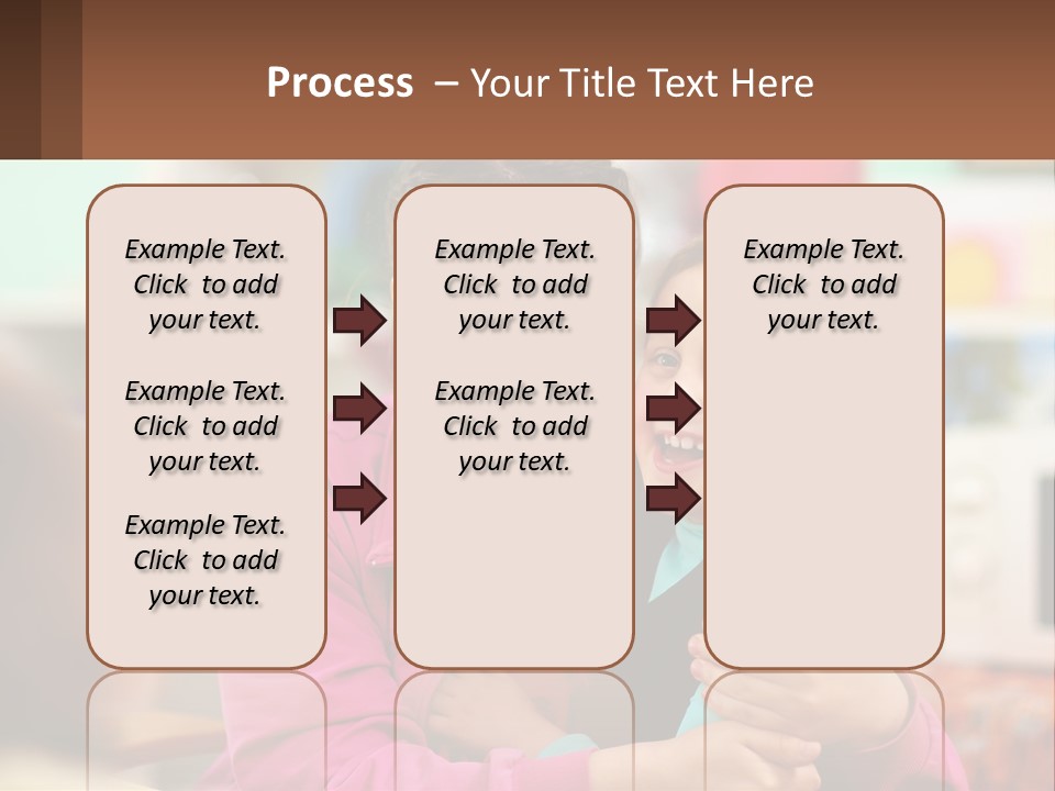 A Woman Holding A Small Child In Her Arms PowerPoint Template