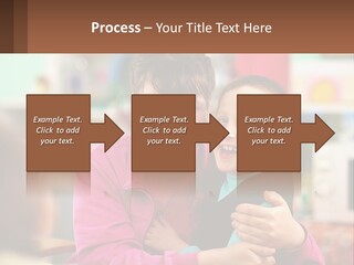 A Woman Holding A Small Child In Her Arms PowerPoint Template