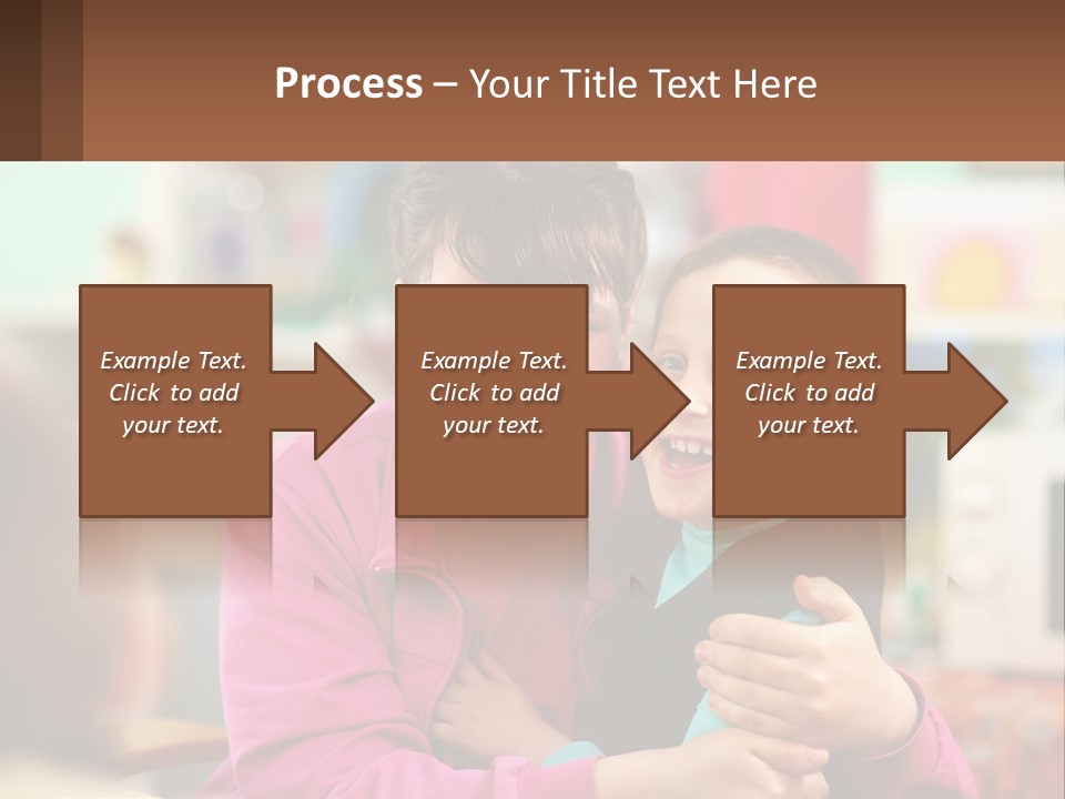 A Woman Holding A Small Child In Her Arms PowerPoint Template