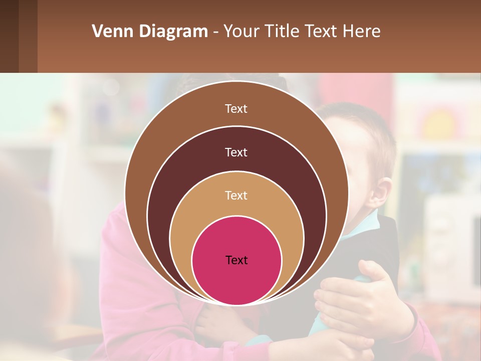 A Woman Holding A Small Child In Her Arms PowerPoint Template