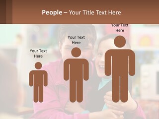 A Woman Holding A Small Child In Her Arms PowerPoint Template