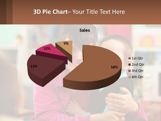 A Woman Holding A Small Child In Her Arms PowerPoint Template