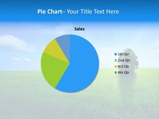 A Green Field With A Tree In The Middle Of It PowerPoint Template