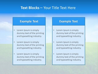 A Green Field With A Tree In The Middle Of It PowerPoint Template