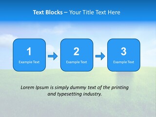 A Green Field With A Tree In The Middle Of It PowerPoint Template