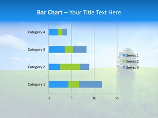 A Green Field With A Tree In The Middle Of It PowerPoint Template