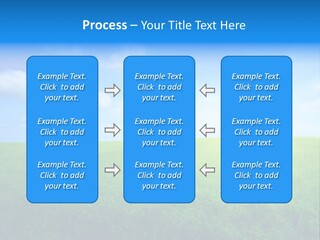 A Green Field With A Tree In The Middle Of It PowerPoint Template