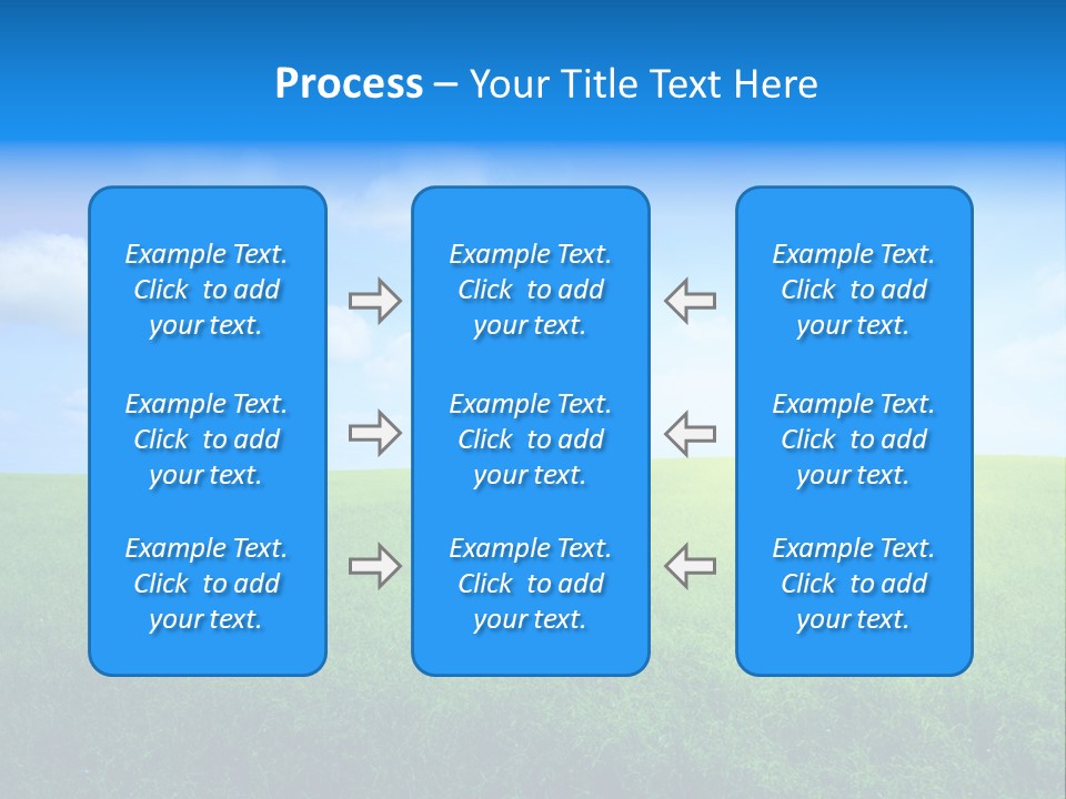 A Green Field With A Tree In The Middle Of It PowerPoint Template