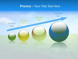 A Green Field With A Tree In The Middle Of It PowerPoint Template