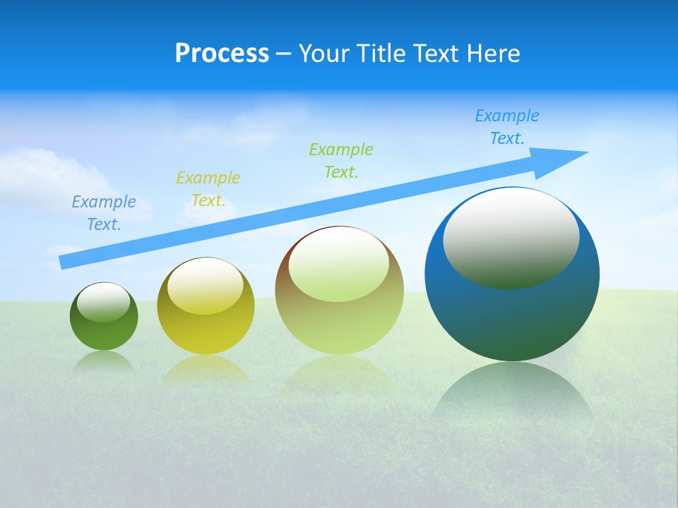A Green Field With A Tree In The Middle Of It PowerPoint Template