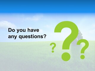 A Green Field With A Tree In The Middle Of It PowerPoint Template